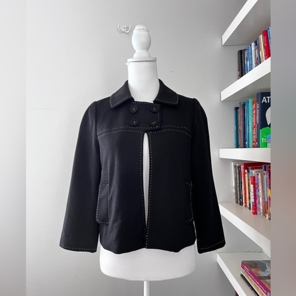 Sandro Sportswear Blazer Women’s Jacket Black Size Small - Picture 1 of 10